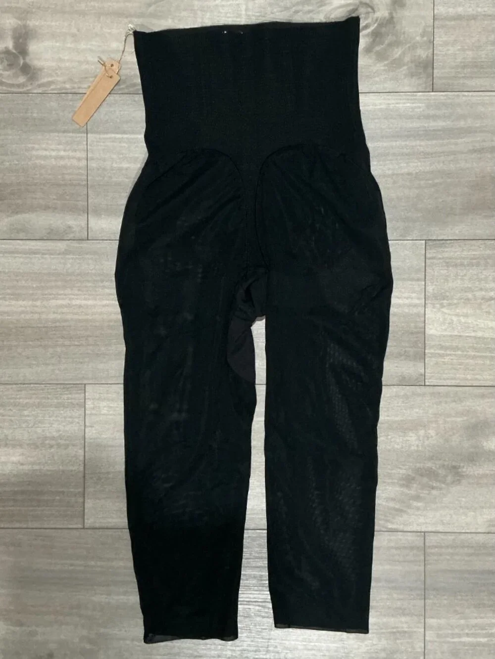 NWT Black High Waist Butt Lifting Mesh Legging Shaper